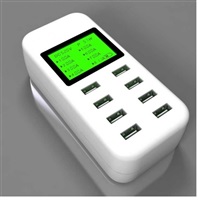 Product Image of Simplecom 8 port USB Desktop Charger 5V/8A Multi Smart Fast Charging Station With LCD Display